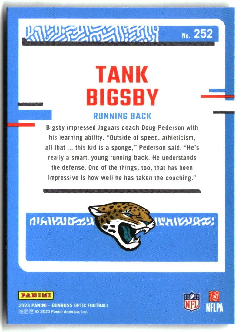 Tank Bigsby 2023 Donruss Optic #252