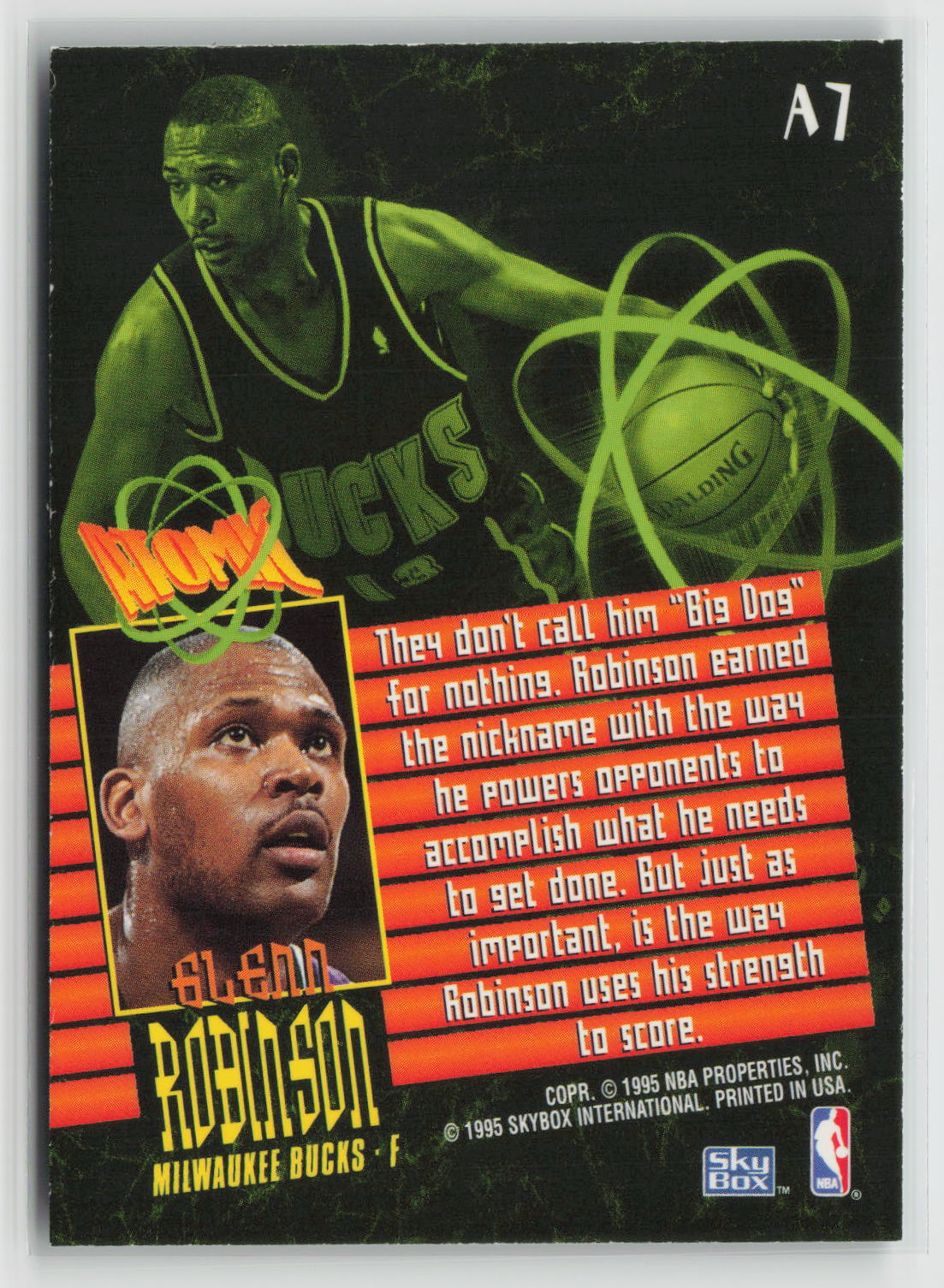 Glenn Robinson 1995-96 SkyBox Premium Atomic #A7