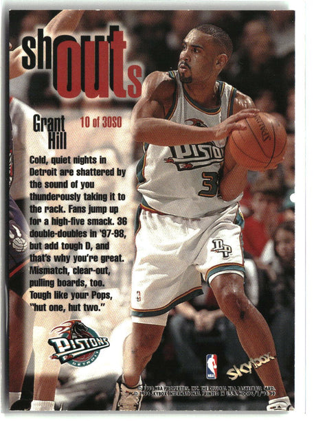 Grant Hill 1998-99 Hoops Shout Outs #10 SO
