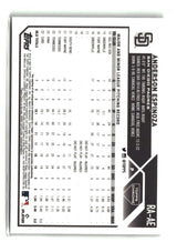 Anderson Espinoza 2023 Topps Chrome Rookie Autographs #RA-AE