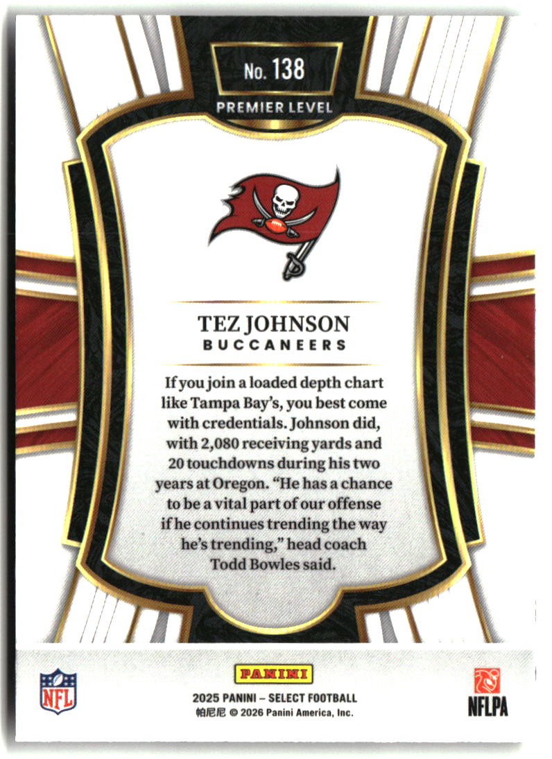 Tez Johnson 2025 Panini Select #138