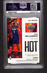Zion Williamson 2019-20 Hoops Hot Signatures Rookies #HR-ZWL PSA 9