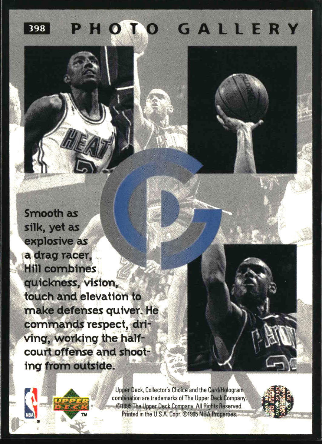 Grant Hill 1995-96 Collector's Choice #398