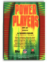 Ja'Marr Chase 2025 Topps Chrome Power Players Refractor #PP-21