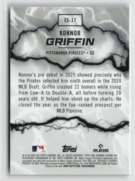 Konnor Griffin 2026 Bowman Electric Sluggers #ES-17