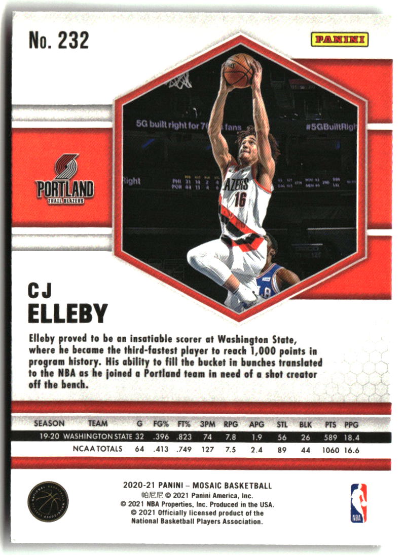 CJ Elleby 2020-21 Panini Mosaic #232