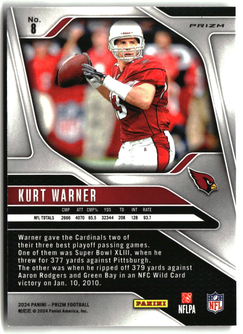 Kurt Warner 2024 Panini Prizm Silver #8