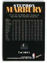 Stephon Marbury 1997-98 SkyBox Z-Force Limited-Access #7 LA