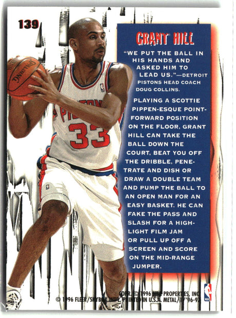 Grant Hill 1996-97 Metal #139