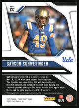 Carson Schwesinger 2025 Panini Prizm Draft Picks #137