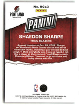 Shaedon Sharpe 2023 Panini Father's Day Rookies #RC13