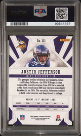 Justin Jefferson 2020 Panini Phoenix Fire Burst #111 PSA 9