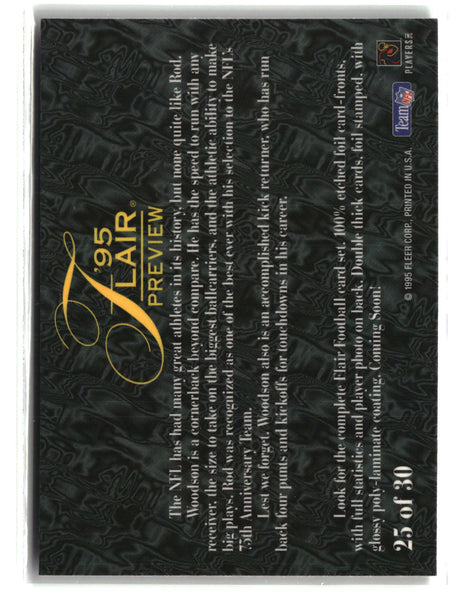 Rod Woodson 1995 Fleer Flair Preview #25
