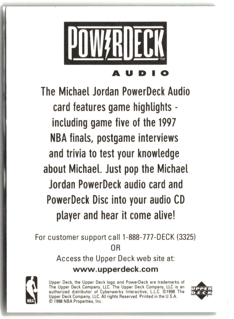 Introducing PowerDeck Audio 1997-98 Upper Deck #NNO