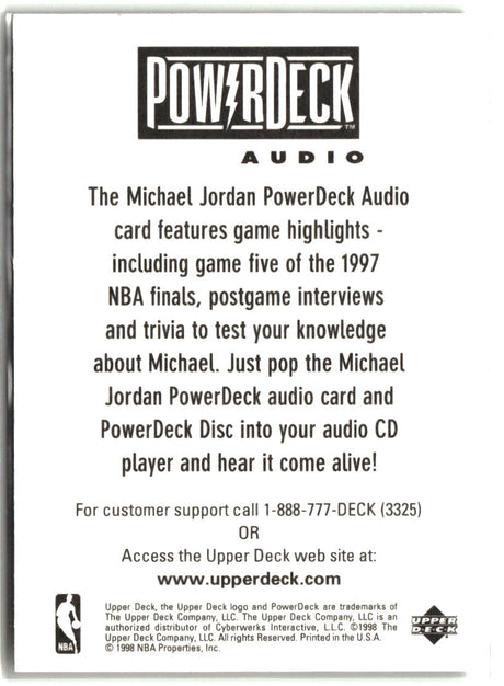 Introducing PowerDeck Audio 1997-98 Upper Deck #NNO