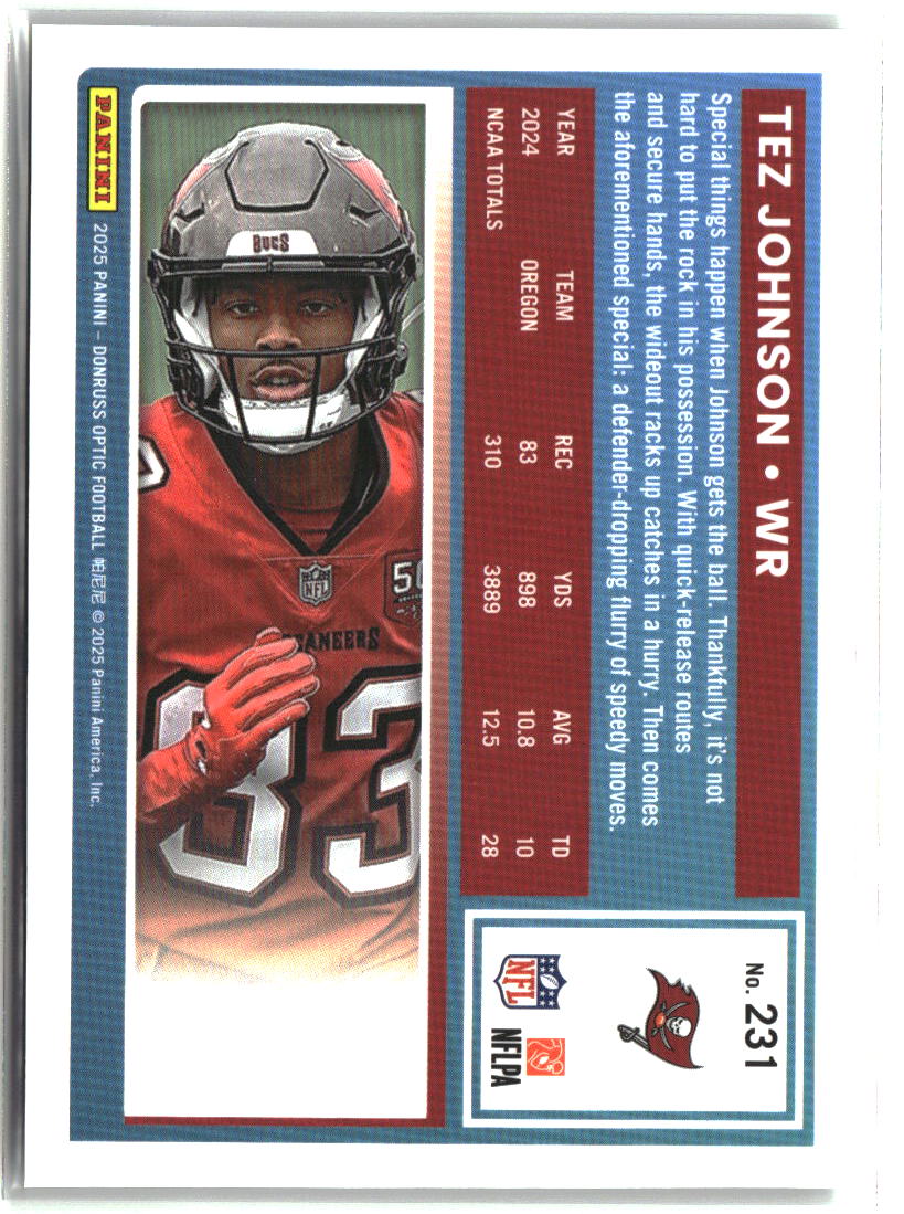 Tez Johnson 2025 Donruss Optic #231