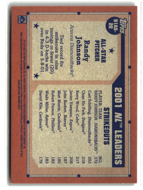 Randy Johnson 2026 Topps All-Stars Green Crackle (Series Two) #91AS-20 #/99
