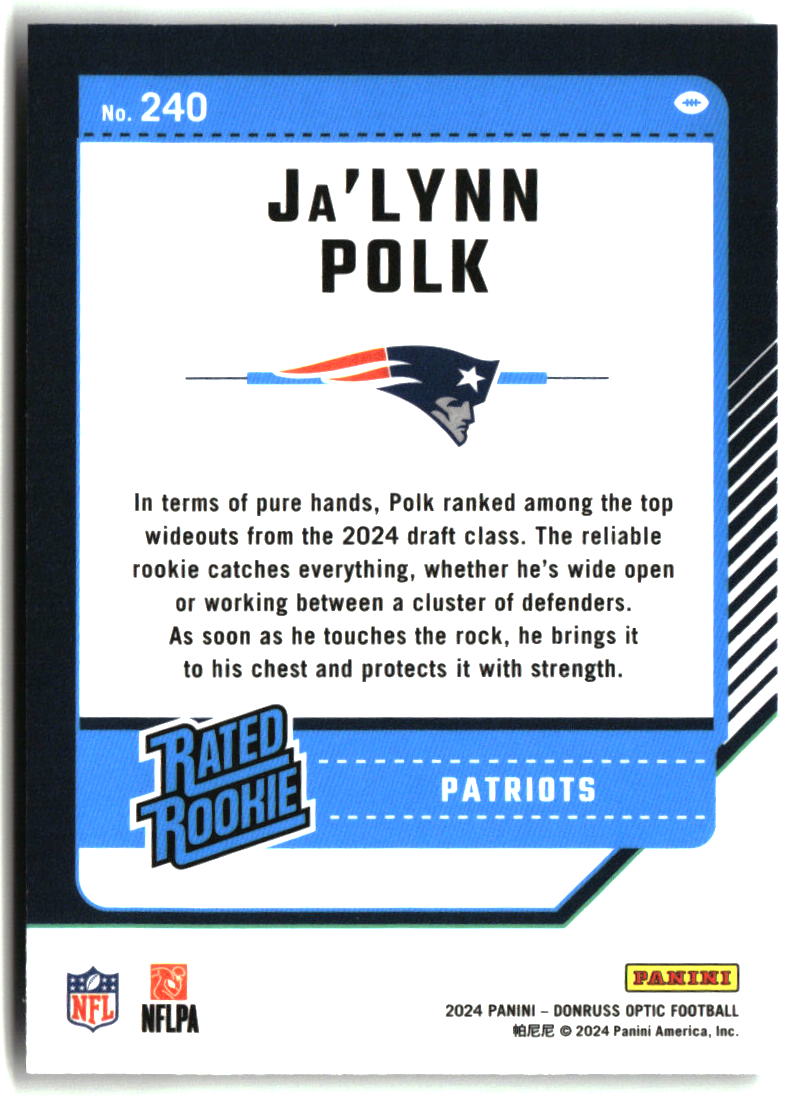 Ja'Lynn Polk 2024 Donruss Optic #240