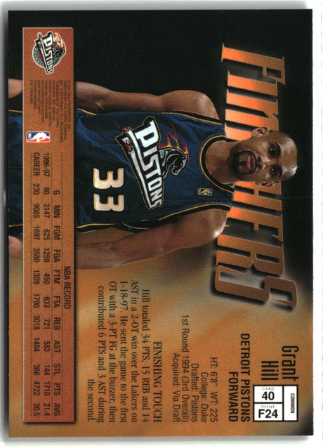 Grant Hill 1997-98 Finest #40