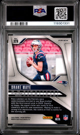 Drake Maye 2024 Panini Prizm Lazer #329 PSA 9
