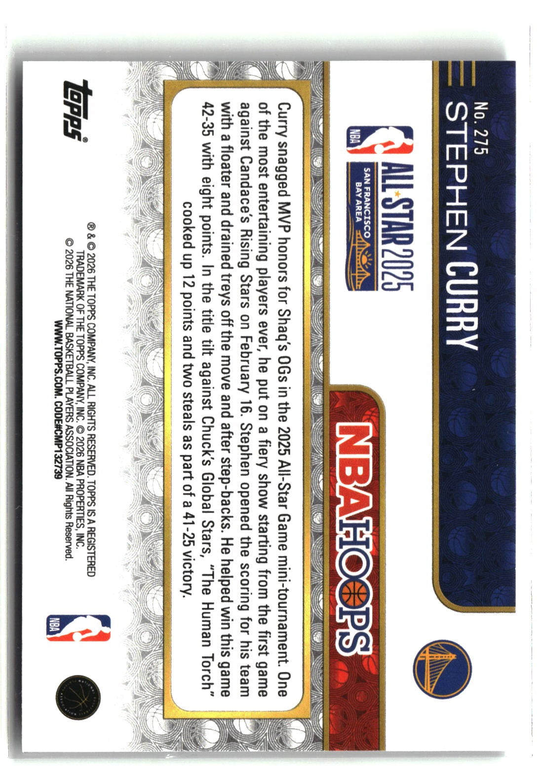 Stephen Curry 2025-26 Hoops #275