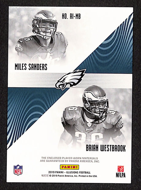 Westbrook / Sanders 2019 Panini Illusions Rookie Idols Dual Memorabilia #RI-MB