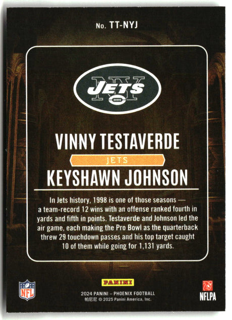 2024 Panini Phoenix - Treasured Tandems #TT-NYJ