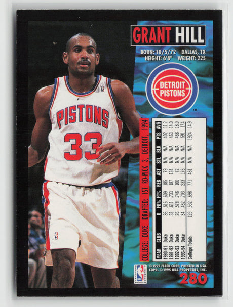 Grant Hill 1994-95 Fleer #280