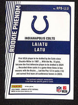 Laiatu Latu 2024 Donruss Optic Rookie Phenoms Blue Hyper #RPB-LLU