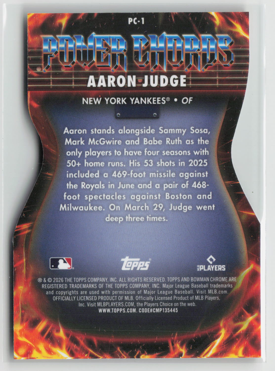 Aaron Judge 2026 Bowman Power Chords #PC-1