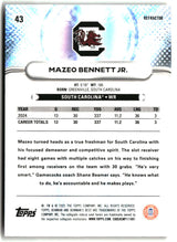 Mazeo Bennett 2025 Bowman University Best Refractor #43