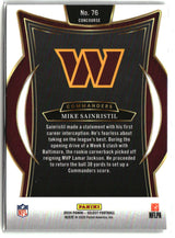 Mike Sainristil 2024 Panini Select #76