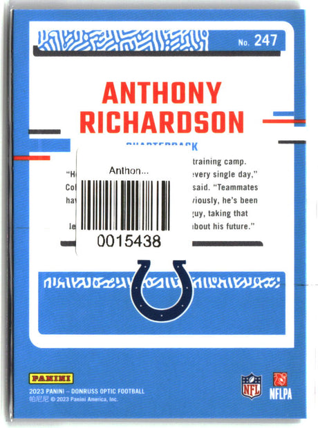 Anthony Richardson 2023 Donruss Optic #247