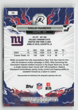 Malik Nabers 2025 Topps Resurgence Signatures #73