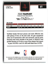 Fred VanVleet 2025-26 Topps Chrome Update Red White and Blue Refractor #61