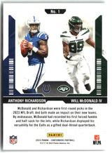 Anthony Richardson / Will McDonald IV 2023 Panini Contenders Round Numbers #1