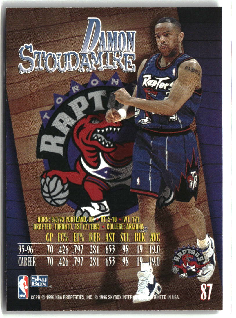 Damon Stoudamire 1996-97 SkyBox Z-Force #87