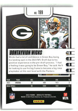 Dontayvion Wicks 2023 Panini Absolute Retail #199