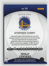 Stephen Curry 2024-25 Panini Totally Certified Mirror Maroon #111