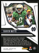 Xavier Watts 2025 Panini Prizm Draft Picks #77