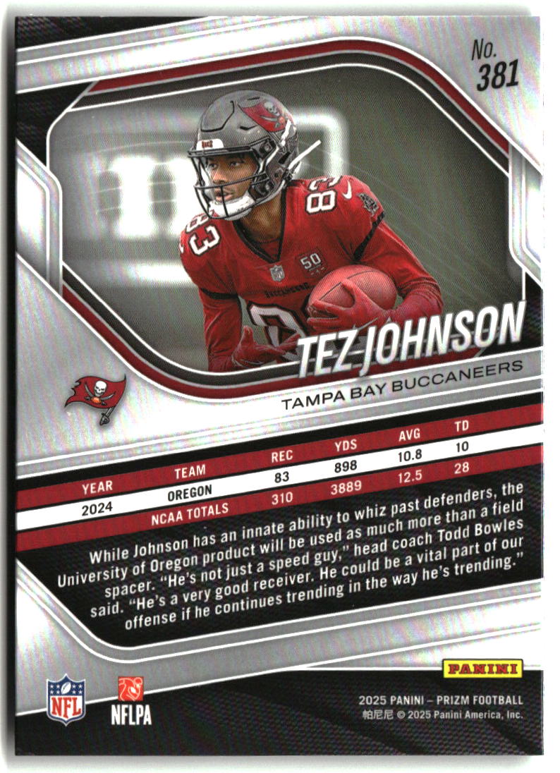 Tez Johnson 2025 Panini Prizm #381