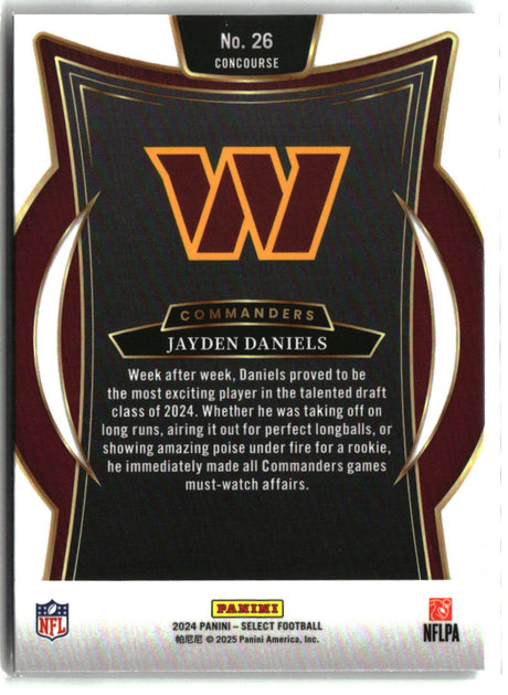 Jayden Daniels 2024 Panini Select #26