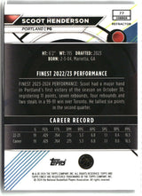 Scoot Henderson 2023-24 Finest Refractors #77