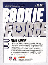 Tyler Warren 2025 Panini Absolute Rookie Force #RF-TWN