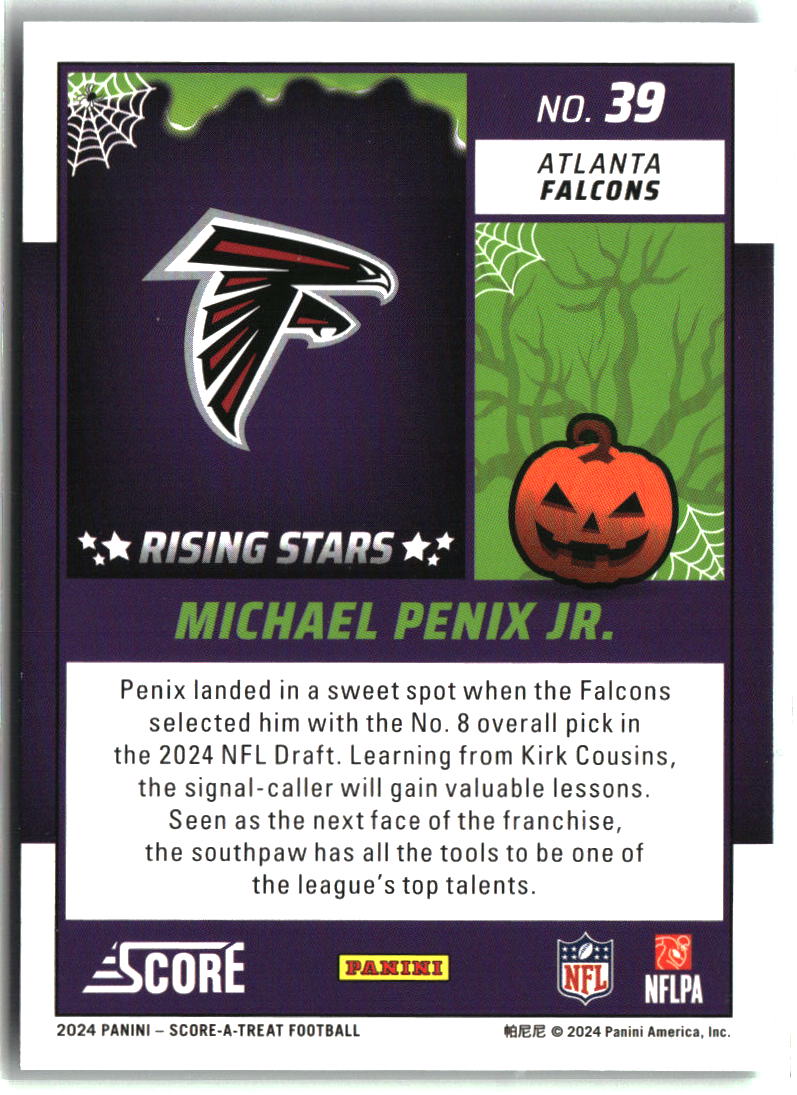 Michael Penix Jr. 2024 Score-A-Treat Rising Stars Green Bats #39