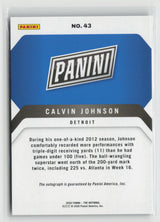 Calvin Johnson 2026 National Convention Silver Redemption Packs Auto /25 #43