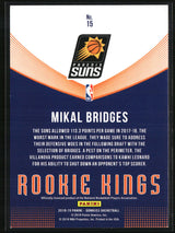 Mikal Bridges 2018-19 Donruss Rookie Kings Press Proof Orange #15 #/125