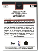 Jeremiah Fears 2025-26 Topps Chrome Update #157