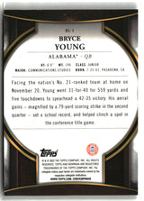 Bryce Young 2022 Bowman University Chrome Invicta #BI-1