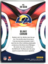 Blake Corum 2024 Panini Rookies & Stars Rookie Rush #RR-BCM